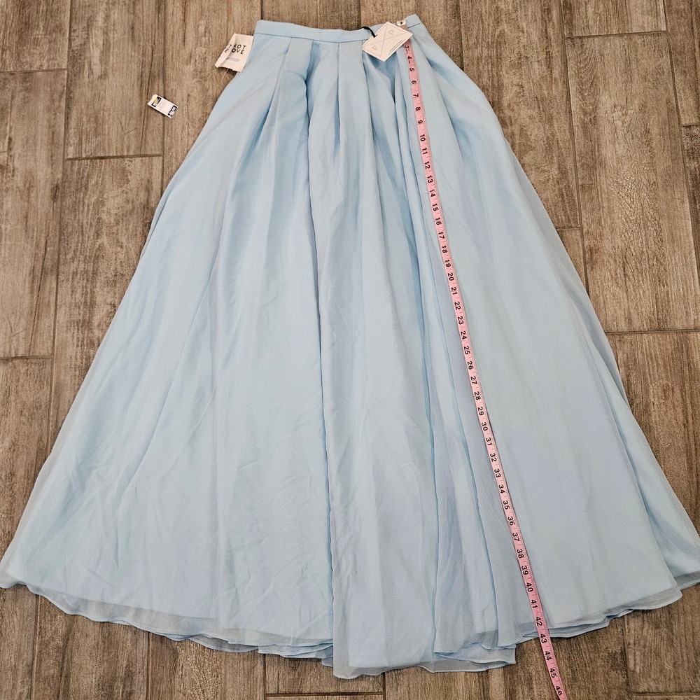Fame and Partners The Maristel Two Piece Strapless Maxi Gown Set Size 4 NEW Blue - Picture 10 of 15